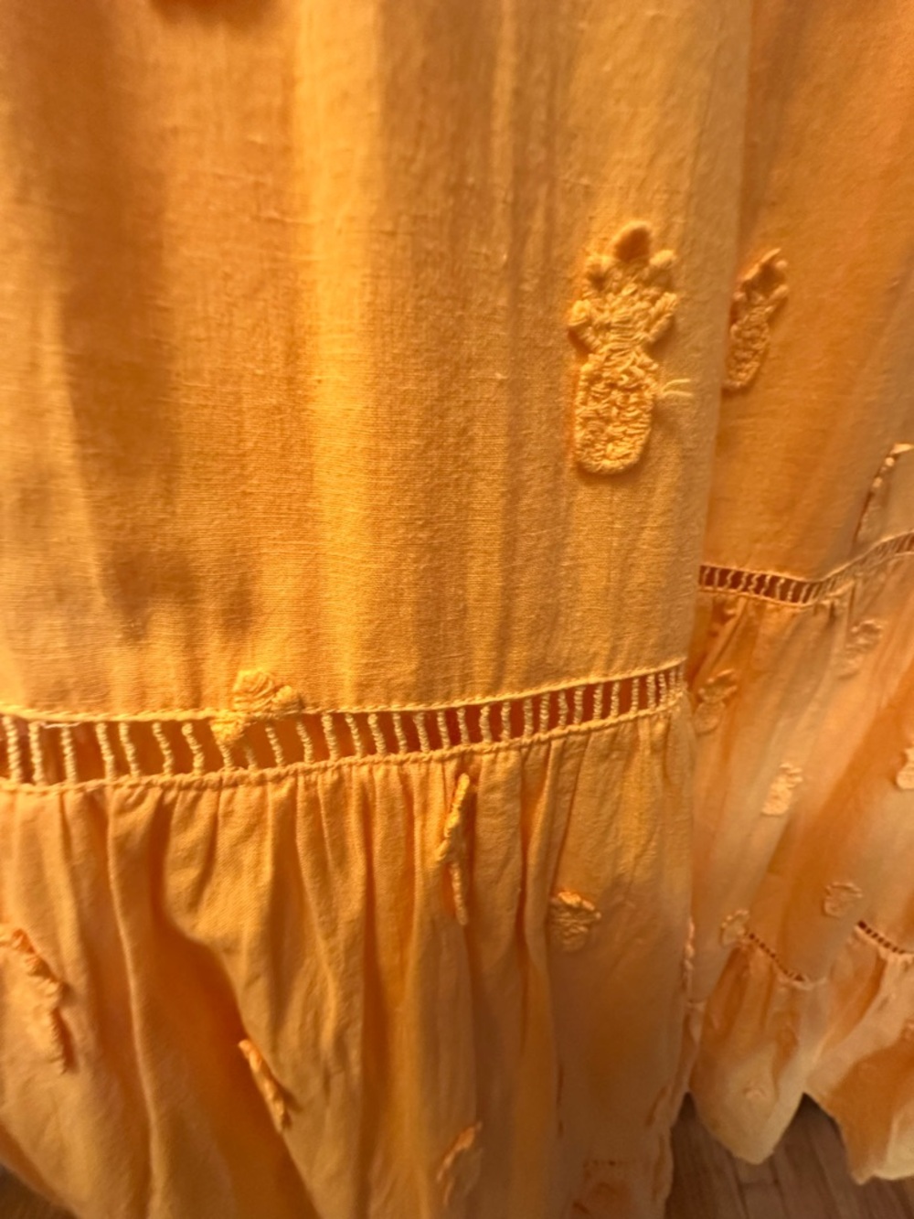 Farm Rio 3D Pineapple Midi Dress – Yellow - Picture 8 of 10